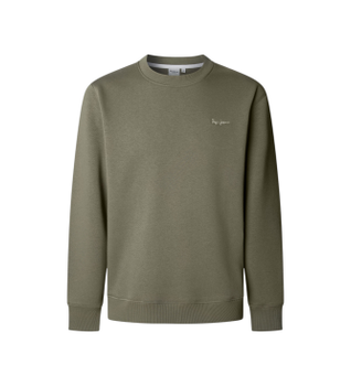 Pepe Jeans para hombre. PM5800013 Sudadera Macbeth Small Logo verde (S), Casual, Algodón