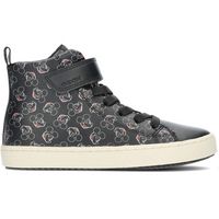 geox zapatillas altas j364gh black para nina