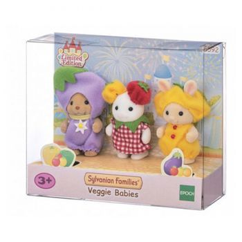 5592 Sylvanian Families El Trío De Bebés Con Trajes Vegetales