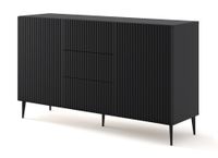 comoda efecto madera negro led