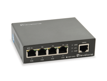 SWITCH 5 PUERTOS 10/100/1000 LEVEL ONE POE GEP-0523