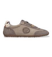 carmela para mujer 16438403-taupe zapatillas de piel 164384 taupe 36 plano cordones casual