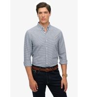 superdry para hombre m4011037a camia classic oxford azul xxl casual algodon clasico manga larga