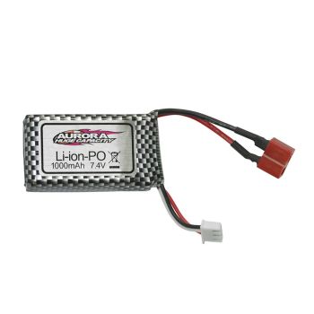 Batería de Li-ion de 7.4v 1000mAh 2S Xinlehong con conector T QDJ02 para piezas de coche RC Q901 Q902 Q903 1/16