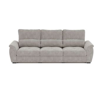 Sofá 4 plazas benson color gris claro