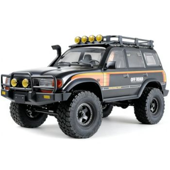 FMS FCX10 para TOYOTA LC80 Land Cruiser RS 1/10 2.4G 4WD Coche RC Negro Sin Escobillas Rock Crawler Camión Todo Terreno