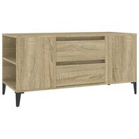 mueble para tv madera contrachapada roble sonoma 102x445x50 cm