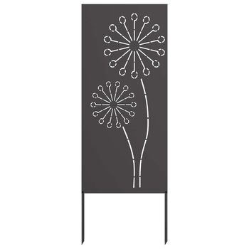 Pantalla De Privacidad Para Jardín Calado Negro 50 X 140 Cm Vidaxl