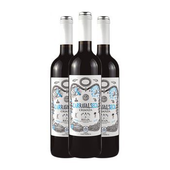 Casa Primicia Vino Tinto Carravalseca Rioja Crianza 75 Cl 14.5% Vol. (pack De 3 Unidades)