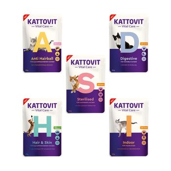 Kattovit Vital Care - Pack de prueba - 25 x 85 g (5 variedades)