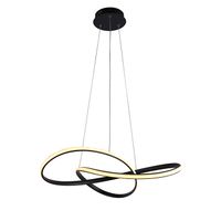 colgante selma 36w led 3cct 1100lm d80cm negro