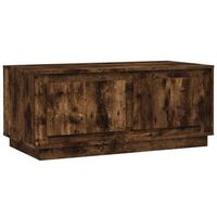 mesa de centro con 2 compartimentos diseno moderno y contemporaneo 102 x 50 x 44 cm madera de ingenieria marron dec038373