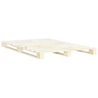 cama doble  cama para adultos  estructura de cama de pales madera maciza de pino 180x200 cm