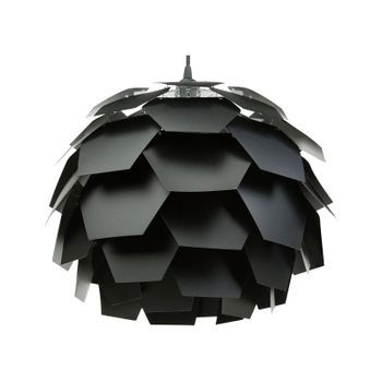 Lámpara De Techo Moderna Con Diseño Floral Pantalla Geométrica Negra Pequeña Segre