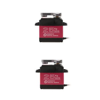 2pcs DSSERVO DS3225 25KG 180 grados Metal Gear High Torque Waterproof Digital Servo Para RC Avión Robot