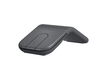 Ratón inalámbrico - Logitech Mobi Fold, Bluetooth-USB, 4000ppp, Multidispositivo, Multisistema, Personalizable, Clics silenciosos, Carga rápida, Negro