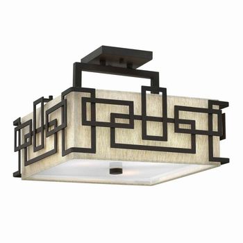 Semiplafón de techo lanza (3 luces)