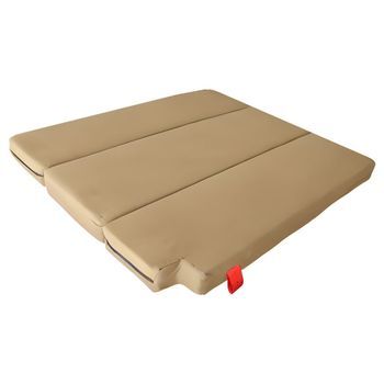 Cama Camper Ford Transit 2003 Sin Muebles - 8cm De Grosor Con Hr 25kg/m3 Y 6cm De Viscoelástica - Beige
