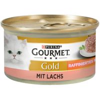 gourmet gold ragu refinado 48 x 85 g - pack ahorro - pack mixto i salmon  atun  pollo  buey