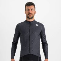 sportful checkmate thermal jersey - xl - black galaxy blue cedar