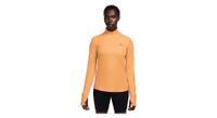 camiseta de media cremallera nike dri fit trail naranja para mujer