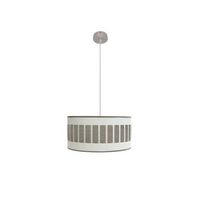 colgante ivanna 1xe27 niquelblanco-madera gris regx40x40 cm