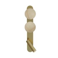 aplique de pared bubble alabastro 2 luces