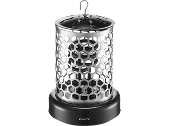 Brasero eléctrico - Infiniton HBP-L40, 400 W, 2 Niveles de potencia, Sistema anti-incendios, 50 Hz, Negro