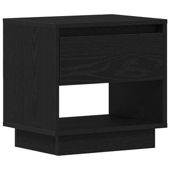 Mesita De Noche 45x35x44 Cm Madera - Negro