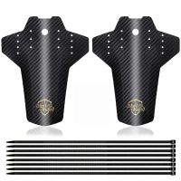 guardabarros de fibra de carbono con patron reflectante para bicicleta de montana ultraligero universal para rueda delantera y trasera con bridas para cables accesorios portatiles para ciclismo