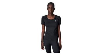 Camiseta de manga corta para mujer champion c tech negra