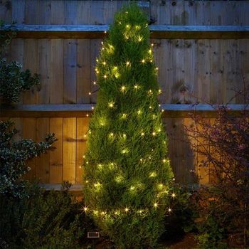 100 Warm White LED Solar Fairy Lights