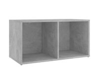 mueble para tv madera contrachapada gris hormigon 72x35x365 cm