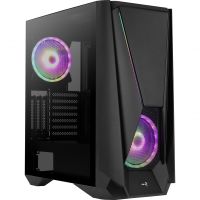 aerocool visor cristal templado usb 31 rgb negra