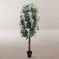 lolahome planta artificial glicinia para interior y exterior 150 cm monty