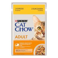 cat chow comida humeda para gatos 104 x 85 g - megapack ahorro - pollo