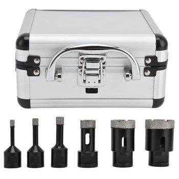 Conjunto De Sierras Perforadoras De Núcleo Hueco De Diamante 6 En 1, Herramientas Manuales De Ferretería Para 6 - 38mm M14
