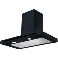 rangemaster hi-lite 110 chimney cooker hood - black black