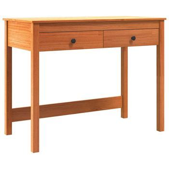 Escritorio Max Brown Madera De Pino Macizo 100 X 50 X 78 Cm Vidaxl