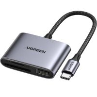 lector de tarjetas ugreen 80798 usb 32 type-c gris