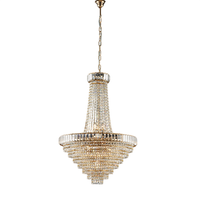 lampara de arana vladimir en hierro y laton dorado con pedreria 11 luces 152 o62 bl263-11-or