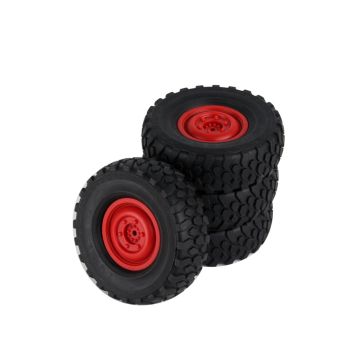 4PCS LDRC P06 1201 WPL C34 C44 MN D90 D99 1/12 1/16 Coche de RC Neumáticos de Vacío Suave Mejorados Ruedas de Escalada V