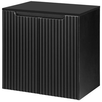 Mueble De Baño Bajo Lavabo Newport Con 2 Puertas 60x60x40 Cm - Negro [en.casa]