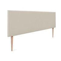 cabecero de lino natural liso 160x105cm con patas camas 150160 - beige