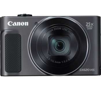 Canon PowerShot SX620 HS Superzoom Compact Camera - Black, Black
