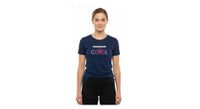 camiseta de manga corta para mujer rubb r maman azul