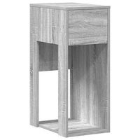 torre de ordenador con cajon gris sonoma 30x44x74 cm vidaxl