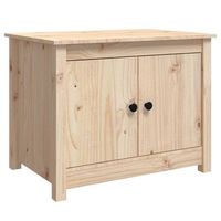 mesa de cafe - mesa de centro de madera maciza de pino 71x49x55 cm