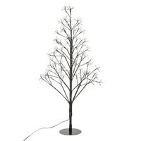 arbol de flores iluminado 690 led h90cm exterior blanco calido