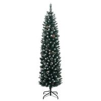 arbol de navidad  decoraciones de navidad artificial estrecho 150 leds 150 cm